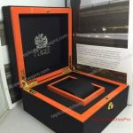 Deluxe Clone Piaget Black & Orange Wood Box Wet W/ Papers